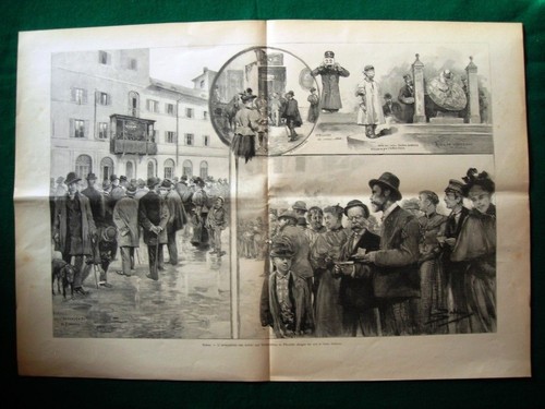 Incisione enorme roma - enorme, 1895