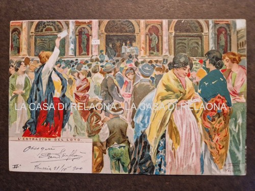 Cartolina venezia estrazioni - cartolina,