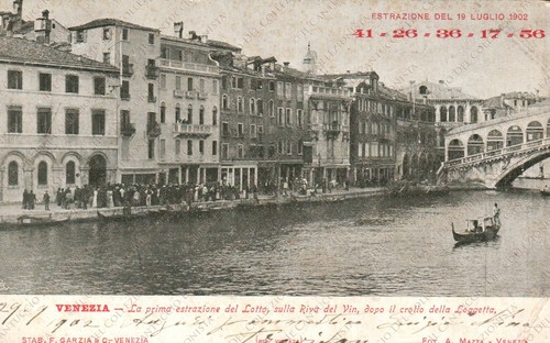 1902 venezia prima - venezia, estrazione